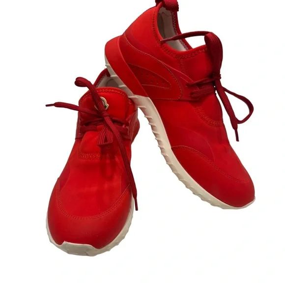 Moncler Women’s Red Sneakers / Running Shoes Sz US 8 EU 38 EUC